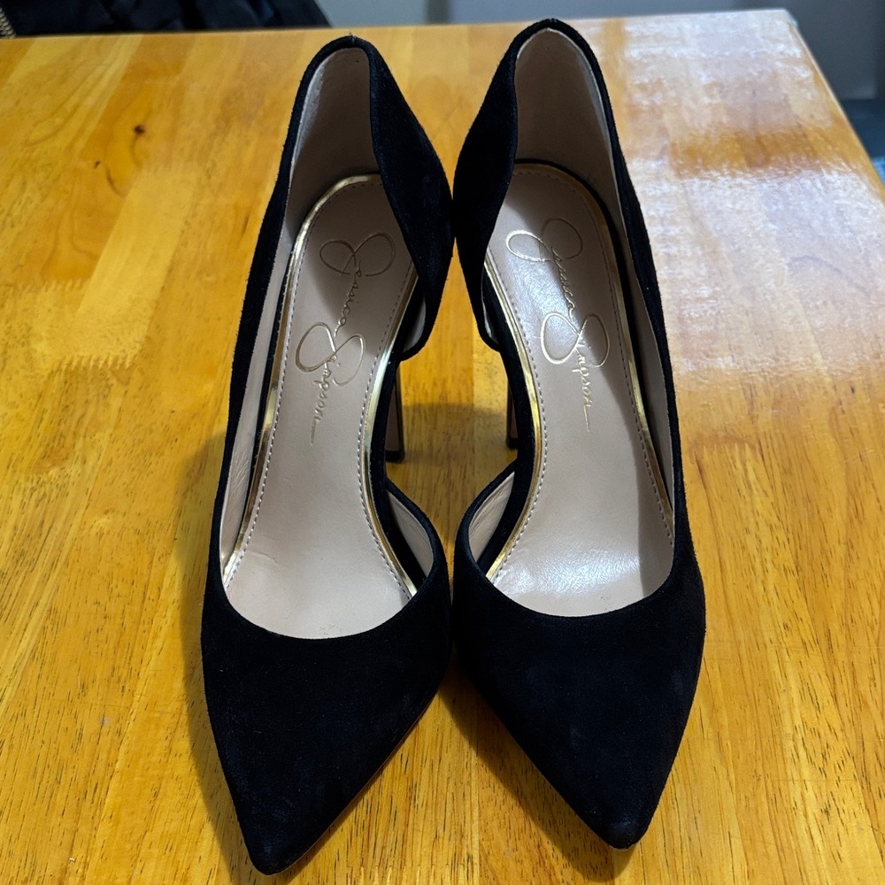 Jessica Simpson Black Suede Heels